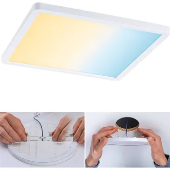 Lampička Paulmann LED panel Areo ZigBee hranatý bílý 23cm - montážní průměr 5 cm - 19,5 cm bílé LED celkem 16 W - Doprava zdarma
