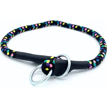 Obojek pro psa DOGSTORE Šňůrový obojek 55 cm Barva: Duha černá