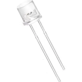 Polovodič LED 5mm zelená čirá 1,5Cd/25mA 110° 3,5V