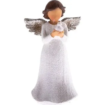 Vánoční dekorace Casa de Engel Polyresinový anděl s holubicí
