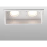 FARO BARCELONA Zapuštěné světlo Hyde, 2 zdroje IP44 v bílé - montážní rozměry - délka 16,5cm, šířka 8,3cm bílá 2 x 8 W LED - Doprava zdarma