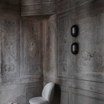 Lampička GUBI Howard nástěnné světlo se zástrčkou dělovina šedá 2 x 40 W - Doprava zdarma