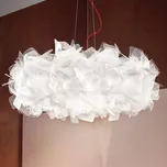 Slamp Clizia Pixel závěsné světlo, kabel červený bílá 4 x 10 W LED - Doprava zdarma