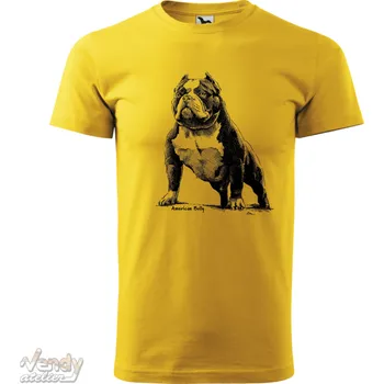 Tričko - American Bully Barva: Žlutá (04), Velikost: 158 cm/12 let, Střih: Pánské