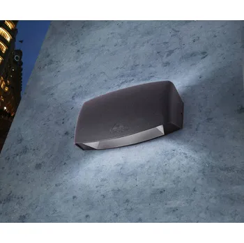 Venkovní osvětlení Fumagalli Venkovní nástěnné svítidlo Abram černá/čirá, 20 cm, R7S CCT, nahoru/dolů černá, čirá 1 x 7,5 W LED - Doprava zdarma