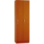 Dřevěná šatní skříňka Visio - 2 oddíly, 60 x 42 x 190 cm, třešeň