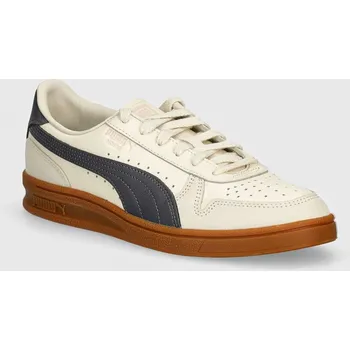 Pánská obuv Kožené tenisky Puma Indoor OG, 42, béžová, 01X