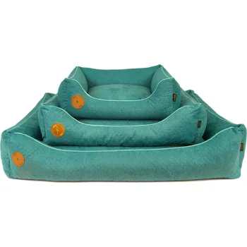 Pelíšek pro psa Pelech Cézar PREMIUM, tyrkysová Velikost: XS (60 x 50cm)