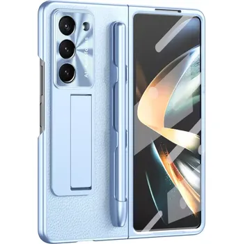 Pouzdro na mobilní telefon AxyzCase Charm kryt s tvrzeným sklem na Samsung Galaxy Z Fold6 5G světle modrý