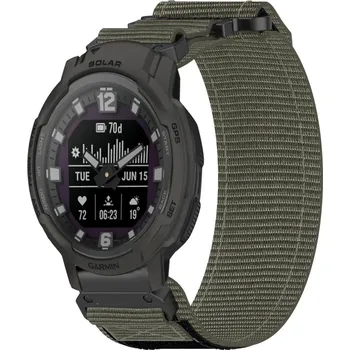 Ostatní příslušenství k chytrým hodinkám VSECHNONAMOBIL 80895 NYLON řemínek pro Garmin Instinct Crossover Solar šedý