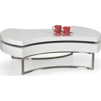 Konferenční stolek Konferenční stolek Aurea, bílá / stříbrná