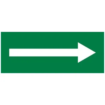 Informační tabulka Samolepka - Šipka k hlavnímu uzávěru