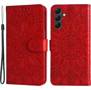 Pouzdro na mobilní telefon Knížkové pouzdro na Samung Galaxy A15 LTE Axyz Case Mandala červené