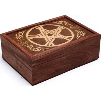 Šperkovnice Šperkovnice krabička na tarotové karty-Pentagram