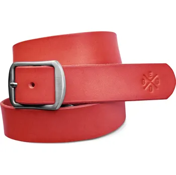 Opasek Eggo Hunt kožený opasek Červená