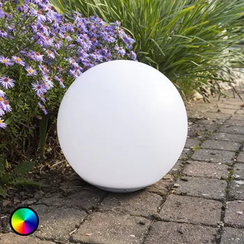 Venkovní osvětlení Heitronic Plovoucí solární LED světelná koule Globo bílý 1 x 0,4 W LED RGBW - Doprava zdarma