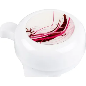 Zvonek na kolo Zvonek dětský ocelový, různé barvy, 3D obrázky - červený