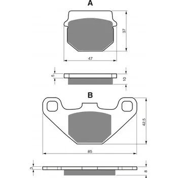 Brzdová destička Brzdové destičky GOLDFREN 042 K5