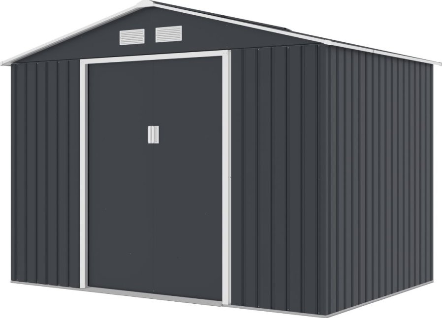 VespaGarden Zahradní domek PHOENIX D - 277x259x203cm / 7,17m2- tmavě šedý