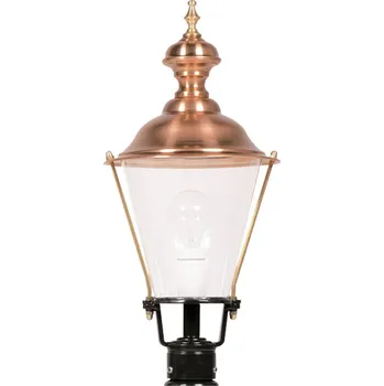 Lampička K.S. Verlichting Podstavec K4b s mědí, černý - Ø hlavy lampy 23 cm průhledný, měděný 1 x 60 W - Doprava zdarma