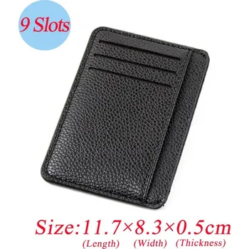 Ledvinka Pánský kožený cardholder Barva (Varianta): Black no zipper