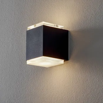 Lampička BEGA 50063 LED nástěnné světlo 3&nbsp;000K 9 cm černá - výška těla 9,5 cm sametová černá LED celkem 9 W - Doprava zdarma