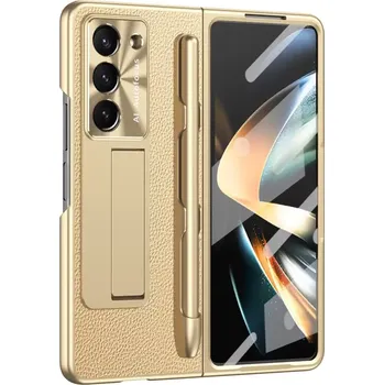 Pouzdro na mobilní telefon AxyzCase Charm kryt s tvrzeným sklem na Samsung Galaxy Z Fold6 5G zlatý
