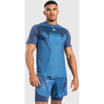 Pánské tričko Pánské funkční tričko Venum ATTACK Dry-Tech - Navy Blue Velikost: XL