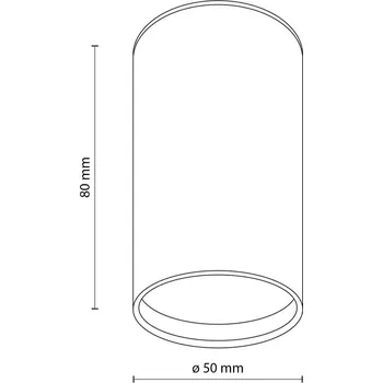 Lampička TK Lighting Stropní svítidlo Top, jednoplamenné, hnědé tmavě hnědá matná 1 x 10 W LED - Doprava zdarma