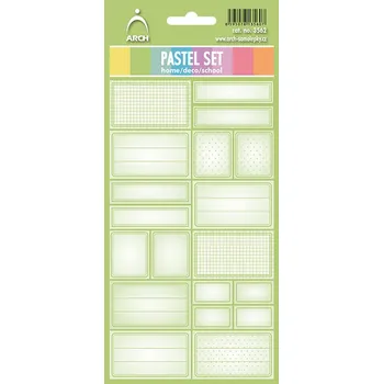 Samolepící etiketa Etikety dekorační - pastel, zelené
