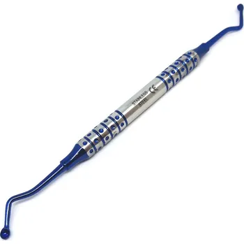 Exkochleační lžička oboustr. lomená 4mm BL 19cm 23501