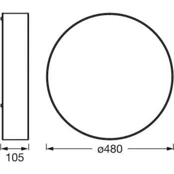 Stropní svítidlo Ledvance Orbis Paris Ø 48 cm hnědé hnědá 3 x 15 W LED - Doprava zdarma