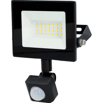 NEDIS LED reflektor se senzorem/ 4000 K/ 1620 lm/ IP44/ energetická třída F/ kabel 1 m/ černý