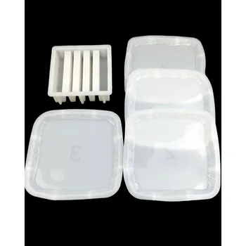 Forma na odlévání Silikonové formy – sada podtácků se stojánkem Varianta: čtverec