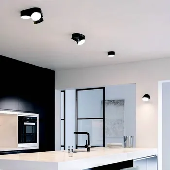 Lampička LUTEC LED stropní bodové světlo Stanos CCT 1 zdroj černá černá, bílá 1 x 6,8 W LED - Doprava zdarma