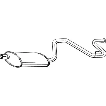 Výfukový systém Zadní tlumič výfuku BOSAL 281-869