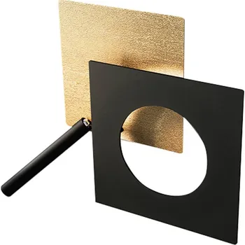 Lampička ICONE LED nástěnné svítidlo Petra 21.L, zlatá, černá 1 x 16,8 W LED + 1 x 4 W LED - Doprava zdarma