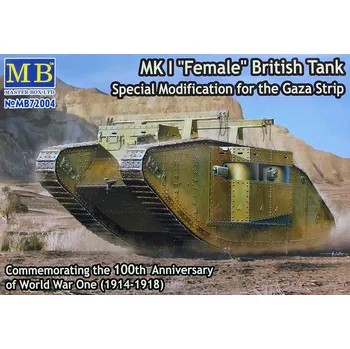 Plastikový model 1/72 MK I FEMALE British Tank (Spec.M. Gaza Strip)
