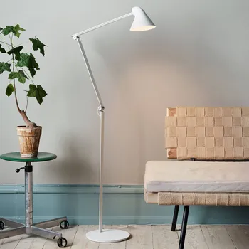 Lampička Louis Poulsen NJP LED stojací lampa 3 000 K bílá - Ø - základna 26 cm, stínidlo 14,9 cm; výška kloubů - 73,8 cm, 48 cm (2 x); délka přívodního kabelu 170 cm 1 x 10 W LED - Doprava zdarma