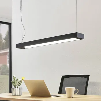 Lampička Arcchio LED závěsné svítidlo Cuna, 92 cm, černá, kov - Stropní box - délka 11 cm, šířka 5 cm, výška 1,1 cm černá (RAL 9005) LED 16 W celkem - Doprava zdarma
