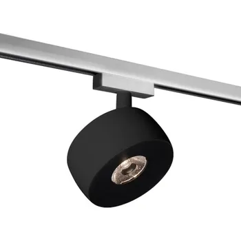 Lampička Molto Luce LED track spot Vibo Volare 927 černá/chrom 35° - Výška hlavy 5 cm; délka adaptéru 7,1 cm černá matná, chrom 1 x 8 W LED - Doprava zdarma