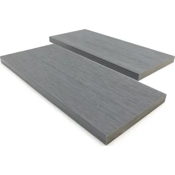 WPC plotovka široká - rovná hlava Profi Antracit+ 1,5 m – umělé dřevo – dřevoplast, šedá, bezúdržbová Délka: 1,5 m