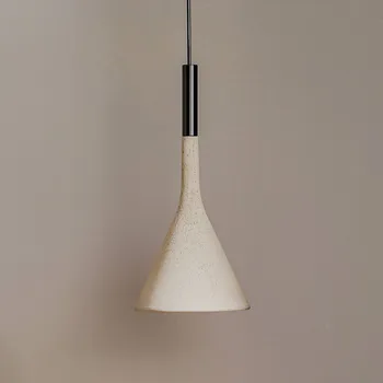 Foscarini Aplomb závěsné světlo z betonu, šedé - Ø baldachýn 8 cm šedý 1 x 8 W LED - Doprava zdarma