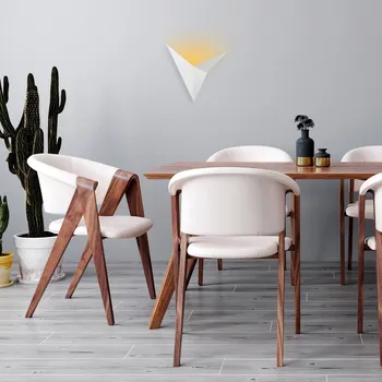 Lampička Opviq Bird 3202 myčka stěn, trojúhelníkový design, bílá 1 x 10 W - Doprava zdarma