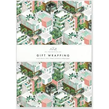 Balící papír Dárkový balicí papír městská džungle