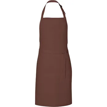 Pracovní zástěra Link Kitchen Wear Unisex grilovací zástěra X987 Brown -ca. Pantone 476 85 x 72 cm