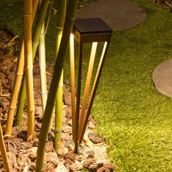 Venkovní osvětlení Les Jardins LED solární pochodeň Tinka, výška 52 cm, corten 1 x 2 W LED - Doprava zdarma