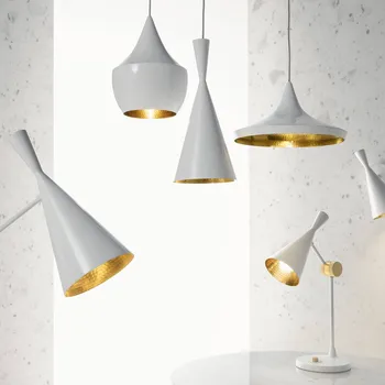 Tom Dixon Beat Tall LED závěsné světlo, bílá LED celkem 6 W - Doprava zdarma