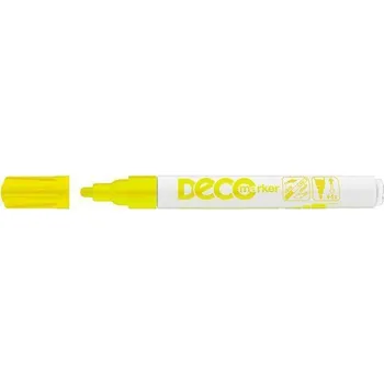 Kancelář Lakový popisovač "Decomaker", žlutá, 2-4mm, ICO
