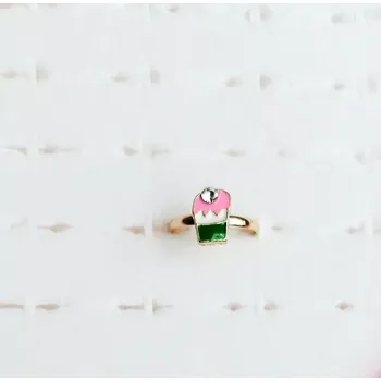 Prsten Nastavitelný prstýnek - ZLATÝ 16 - (S) (Značka: ZHEJIANG)